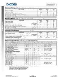 DMC25D0UVT-13 Datasheet Page 2