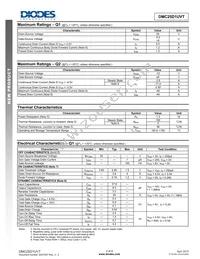 DMC25D1UVT-7 Datasheet Page 2