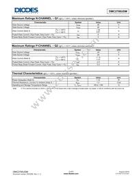 DMC2700UDM-7 Datasheet Page 2