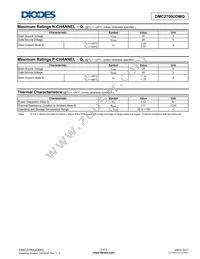 DMC2700UDMQ-7 Datasheet Page 2