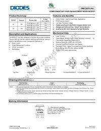 DMC3021LK4-13 Datasheet Cover