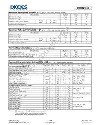 DMC3021LSD-13 Datasheet Page 2