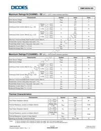 DMC3025LSD-13 Datasheet Page 2