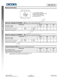 DMC3032LSD-13 Datasheet Page 2