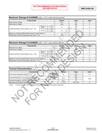 DMC3036LSD-13 Datasheet Page 2