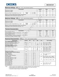 DMC3061SVT-7 Datasheet Page 2