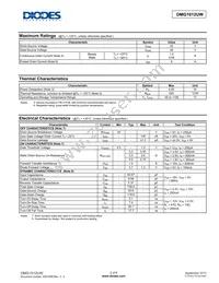 DMG1012UW-7 Datasheet Page 2