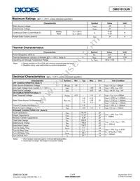 DMG1013UW-7 Datasheet Page 2