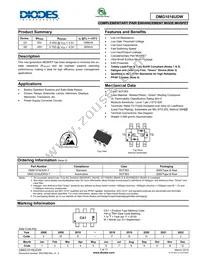 DMG1016UDW-7 Datasheet Cover