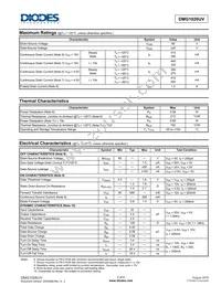 DMG1026UV-7 Datasheet Page 2