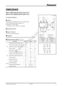 DMG204020R Datasheet Cover