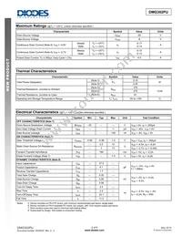 DMG302PU-7 Datasheet Page 2