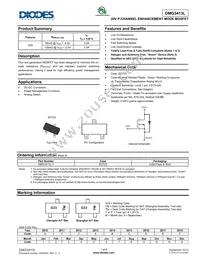 DMG3413L-7 Datasheet Cover