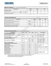 DMG3415UFY4-7 Datasheet Page 2