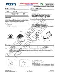 DMG4407SSS-13 Datasheet Cover