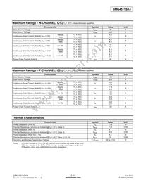 DMG4511SK4-13 Datasheet Page 2