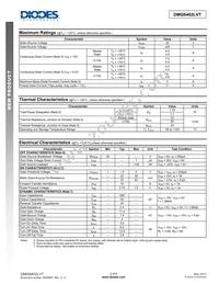 DMG6402LVT-7 Datasheet Page 2