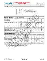 DMG7702SFG-13 Datasheet Page 2