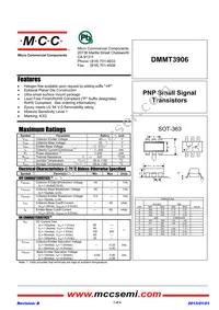 DMMT3906-TP Datasheet Cover