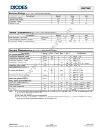 DMMT5401-7 Datasheet Page 2