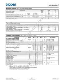 DMN1006UCA6-7 Datasheet Page 2