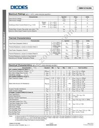 DMN1019USN-13 Datasheet Page 2