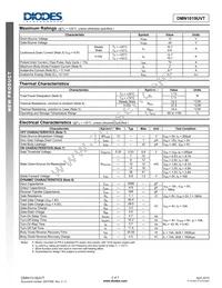 DMN1019UVT-13 Datasheet Page 2