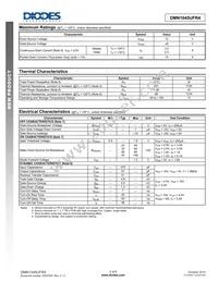 DMN1045UFR4-7 Datasheet Page 2