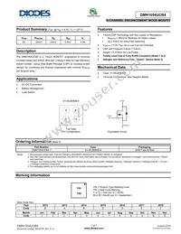 DMN1054UCB4-7 Datasheet Cover