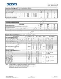 DMN16M9UCA6-7 Datasheet Page 2