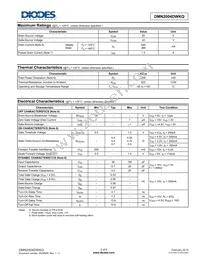 DMN2004DWKQ-7 Datasheet Page 2