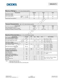 DMN2004TK-7 Datasheet Page 2