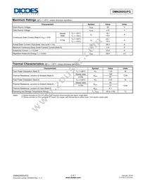 DMN2005UFG-13 Datasheet Page 2