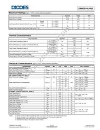 DMN2014LHAB-7 Datasheet Page 2