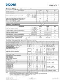 DMN2015UFDF-7 Datasheet Page 3