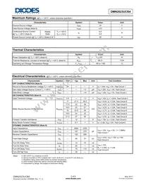 DMN2023UCB4-7 Datasheet Page 2