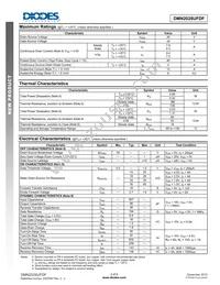 DMN2028UFDF-13 Datasheet Page 2