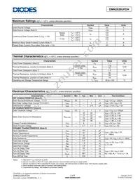 DMN2028UFDH-7 Datasheet Page 2