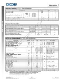 DMN2028UFU-13 Datasheet Page 2