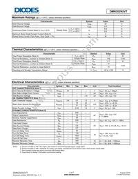 DMN2029UVT-7 Datasheet Page 2