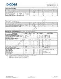 DMN2036UCB4-7 Datasheet Page 2