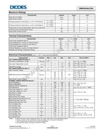 DMN2044UCB4-7 Datasheet Page 2