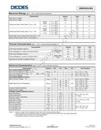 DMN2065UWQ-7 Datasheet Page 2