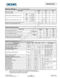 DMN2075UDW-7 Datasheet Page 2