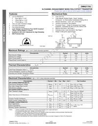 DMN2170U-7 Datasheet Cover