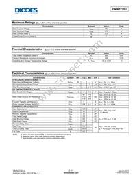 DMN2230U-7 Datasheet Page 2