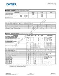 DMN2400UV-7 Datasheet Page 2