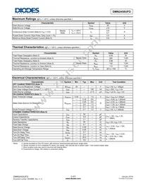 DMN2450UFD-7 Datasheet Page 2