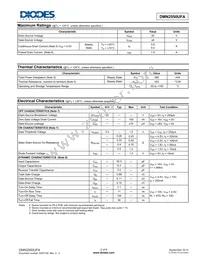 DMN2550UFA-7B Datasheet Page 2