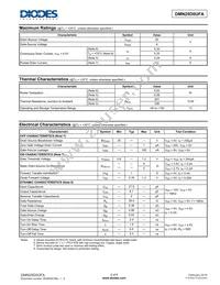 DMN25D0UFA-7B Datasheet Page 2